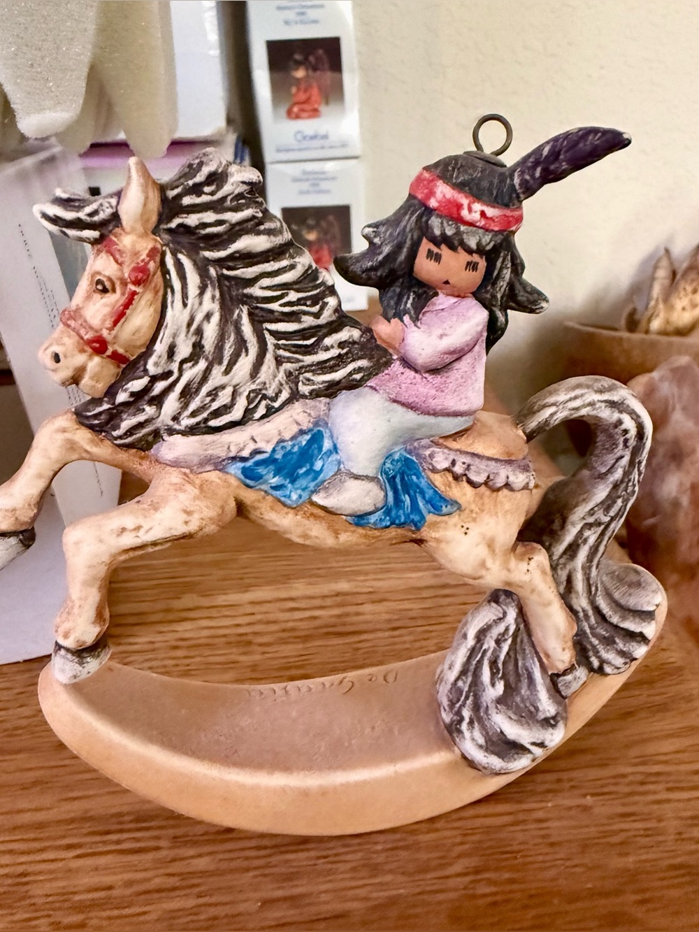 DeGrazia My Little Rocking Horse Christmas Ornament